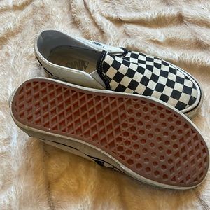 Used checkered Vans